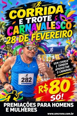 Cartaz de divulgação da prova 3º Trote Carnavalesco Oscar Diesel