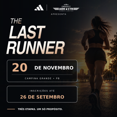 Cartaz de divulgação da prova Corrida The Last Runner 2026