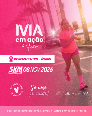 Cartaz de divulgação da prova 4ª Edição Ivia em Ação